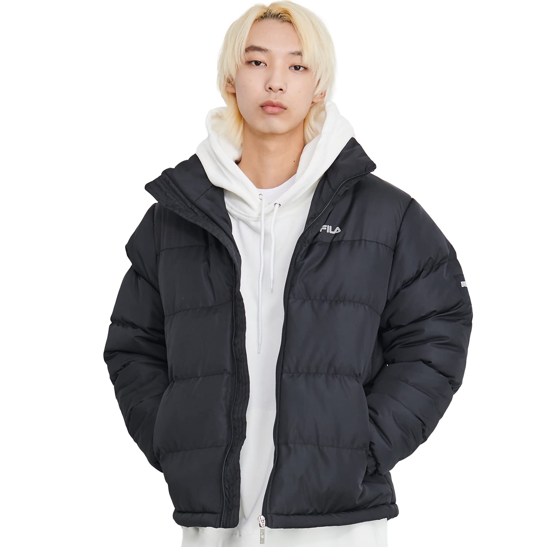 Amazon | FILA Men's 中綿 スタンドジャケット アウター FH7768